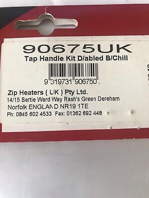 ZIP TAP HANDLE KIT 90675uk D/abled B/Chill . Oversize Levers . New. • 40£