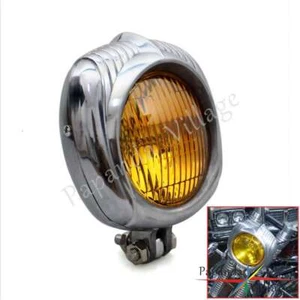 Retro Headlight Head Lamp For Harley Chopper Bobber Cafe Racer Triumph XS650 - Picture 1 of 9