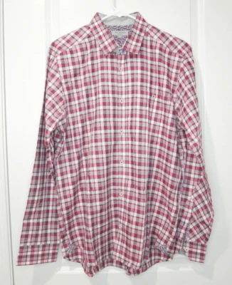 Camisa Ted Baker cuello extendido a cuadros rojo talla 4 ¡USADA EN EXCELENTE ESTADO! Foto 1 de 4