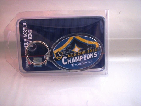 Los Angeles Galaxy 2014 MLS Cup Champions Premium  Oval Key Ring  IN STOCK!! Cover