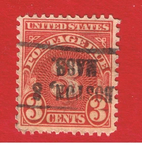 #J63 VF used Postage Due w/inverted pre-cancel Free S/H - Picture 1 of 1