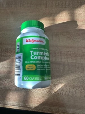 Walgreens Turmeric Complex w/ Bioperine 500mg 60 caps each. Exp 4/2026 - Image 1 of 3