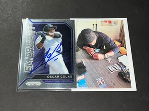 Oscar Colas Chicago White Sox Autographed Signed 2021 Panini Prizm Emergent - Picture 1 of 2