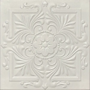 Home Decor Foam Glue-up Ceiling Tile R22W (21.12 s/f/Case) Pack of 8 Plain White - Picture 1 of 2