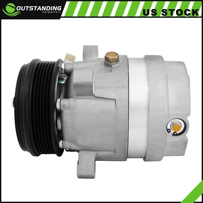 A/C Compressor For 1995-2002 Chevrolet Camaro 3.8L 1996 1997 1998 1999 2000 2001 - Image 1 of 4
