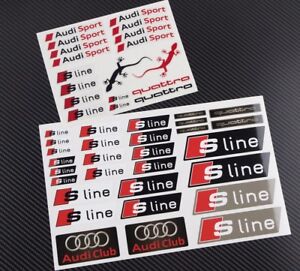 Audi Sport S-line quattro S6 S8 car auto stickers A4 A5 decals s3 s4 sport A6 A7