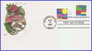 USA3 #3657 U/A HOUSE OF FARNAM FDC Combo2 Love s/a - Bild 1 von 1