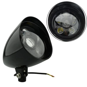 6 LED 6"Big Bullet Headlight For Harley Sportster XL Dyna Softail Chopper Bobber - Imagen 1 de 9