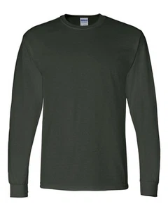 Gildan Adult 50/50 Cotton Blend Long Sleeve T-Shirt Mens Size S-3XL Tee g8400 - Picture 1 of 53