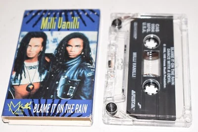 Milli Vanilli Blame It On The Rain 1989 Cassette Single - Image 1 of 3