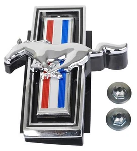 1969 Mustang Grille Horse Emblem w/ Fasteners | OEM C9ZZ-8213 | USA Made - Bild 1 von 2