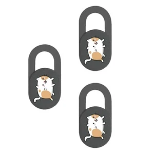 Housse pour webcam diapositive universelle téléphone caméra couverture dessin animé chaton caméra - Photo 1/14