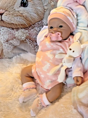 18” Full Silicone Reborn Baby Girl Doll Floppy Infant 5 lbs Lifelike Squishy New - Image 1 of 4