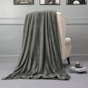 DECK-G8) COPPIA GIGANTE COPERTA COCCOLE 220x240 CM GRIGIO PLATINO REGALO NATALE - Foto 1 di 14