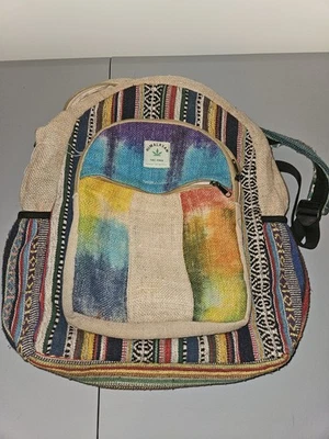 Nipal Handmade Himalayan Hemp THC Free Handmade Backpack - Image 1 of 4