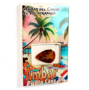 Imán de nevera ámbar artesanal único romántico Punta Cana República Dominicana - Imagen 1 de 5