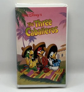 The Three Caballeros VHS Disney Home Video Tape Animation Cartoon VTG Clamshell - Picture 1 of 10