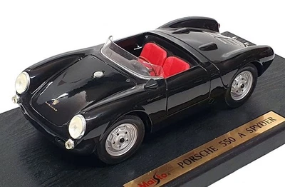 Maisto 1/18 Scale Diecast 31843 - Porsche 550A Spyder - Black - Image 1 of 4