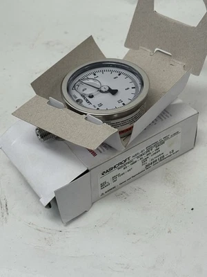 New Ashcroft 63-1008-SL-02L-15# Duralife Glycerin Gauge 63mm 15psi - Image 1 of 4