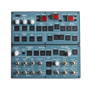 QMOVH-A Bottom Panel for Airbus Flight Simulator MSFS2020 2024 X-Plane 11 12 - Picture 1 of 4