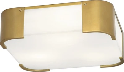 Robert Abbey Bryce Flushmount Bryce 14" Flush Mount Square - Brass - Image 1 of 2