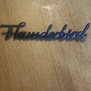 Vintage Thunderbird Metal Chrome  Emblem Badge, Late 70’s - Picture 1 of 3