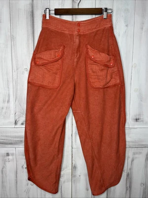 Free People Movement TIMKO Loose Oversized Pants SOLD OUT  Washed Red XS - Image 1 of 4