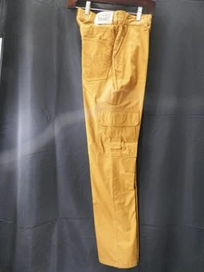 Levi's Cargo Pants Youth 16 Brown Pockets Elastic Waist Tapered Leg - Picture 1 of 6
