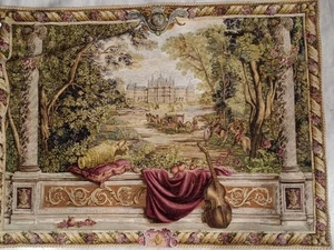 Vintage Goblys Tapestry 3D Large Wall Art Decor 43”’x 33” made in France - Picture 1 of 4