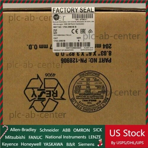 2023 AB 1764-28BXB SER B MicroLogix 1500 28 Point Controller New Factory Sealed - Image 1 of 1