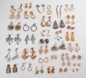 36 Paar Vintage Ohrclips Konvolut - Bild 1 von 23