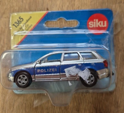 Siku 1365 Audi A4 Avant Police Car 1:87 scale car toy Audis cars metal Polizei - Image 1 of 4