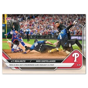 J.T. Realmuto / Nick Castellanos Slide 2025 MLB Topps NOW Card 326 - Bild 1 von 2
