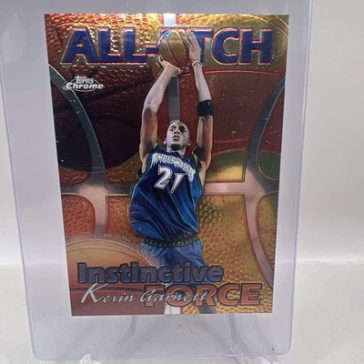 1999-00 Topps Chrome All-Etch Kevin Garnett # 11 - Image 1 of 2