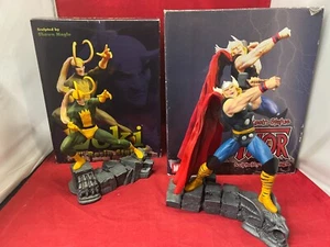 Diamond Select Thor + Loki 8" Resin Statues Opened See Description Marvel Comics - Picture 1 of 24