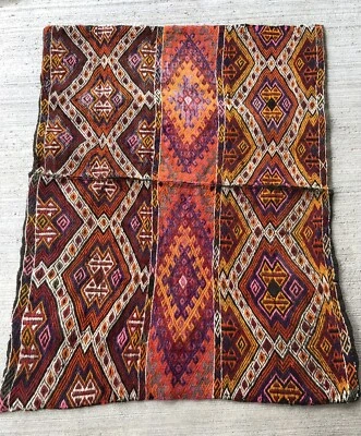 Kilim Brodé 120x90cm Mafrash Tapis Nomade Tissé Teppich Alfombra Rugs tappeto - Photo 1/4