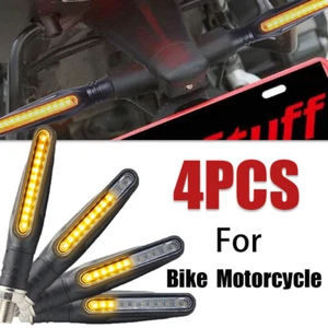LED Amber Turn Signal Indicators Universal Blinker Lights For Bike Motorcycle US - Picture 1 of 9