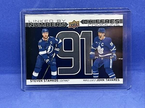 Steven Stamkos/John Tavares - 23/24 Tim Horton's - Linked By Numbers "91" #LN-13 - Picture 1 of 2