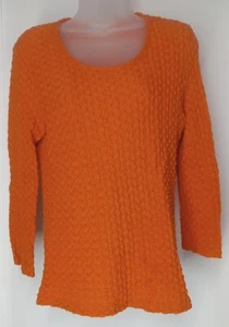 CITY BLUES by KORET Orange Light Sweater Small - Picture 1 of 6
