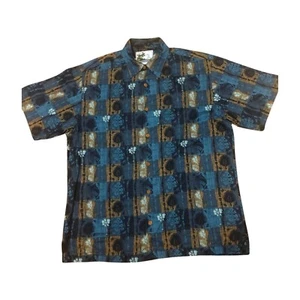 Aftco Bluewater Men's Hawaiian Aloha Shirt size M 100% Cotton USA - Picture 1 of 7