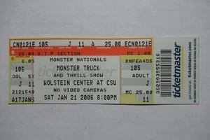 Monster Nationals Monster Truck Show 21/01/2006 boleto completo Wolstein Center CSU - Imagen 1 de 1