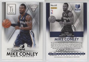 2013-14 Panini Titanium Ti 22 /22 Mike Conley #65