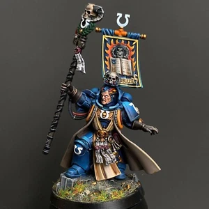 Warhammer 40K Chief Librarian Tigurius Space Marines Ultramarines fully Painted - Picture 1 of 3