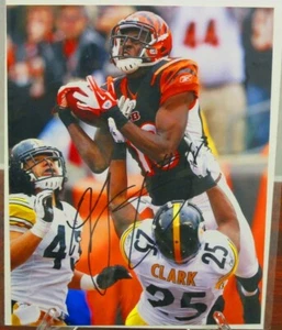 A.J. Green, #18, Cincinnati Bengals, Signed Photo w/ COA in Clear Plastic - Picture 1 of 3