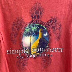 Simply Southern women’s small Pink T-Shirt St. Augustine - Picture 1 of 8