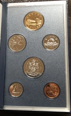 1995  Canada 6-Coin Specimen Set (Box & COA)-1,5,10,25,50 Cents, 1 Dollar - Image 1 of 4