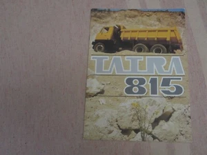 Tatra T815 brochure Czechoslovakia 80s Mint - Picture 1 of 10