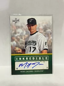 2008 Upper Deck Inkredible #MJ Mike Jacobs AUTOGRAPH - Picture 1 of 2