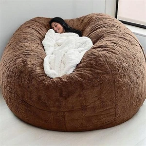 7 Fuß großer Sitzsack Stuhl Abdeckung Wohnzimmer Möbel Faux Faul Sofa Bett Abdeckung - Bild 1 von 6