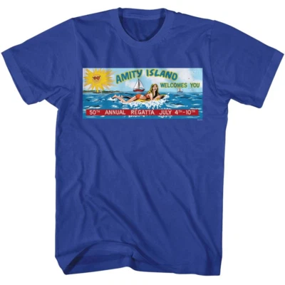 Jaws Amity Island 50th Annual Regatta Men's T Shirt - Image 1 of 2